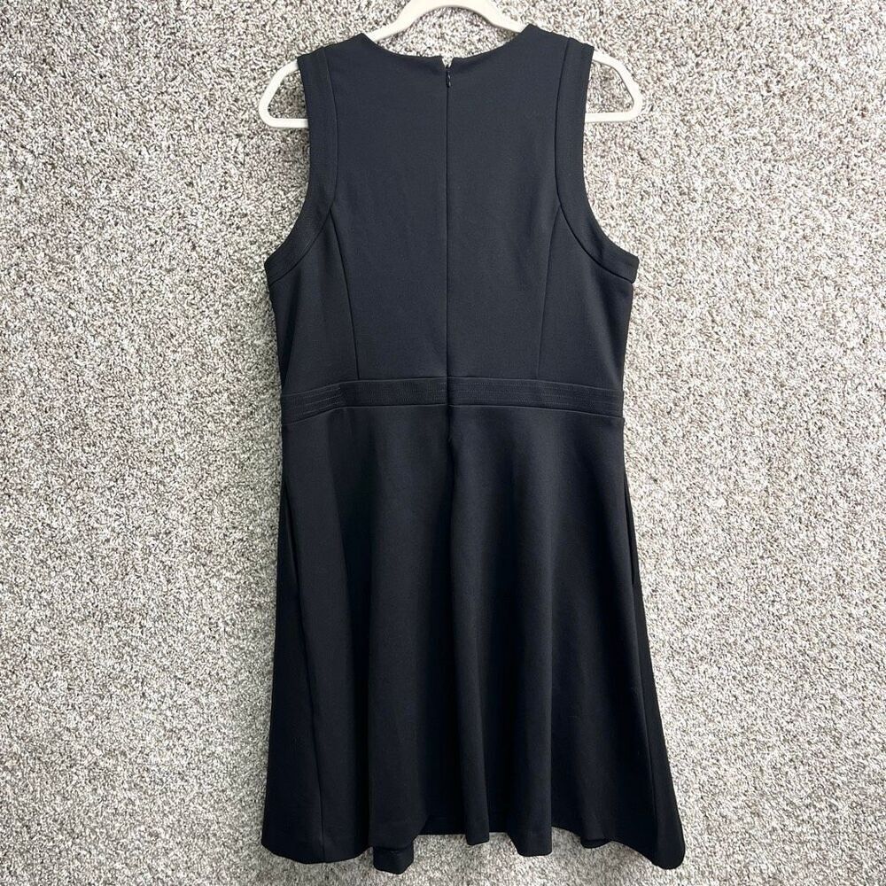 White House Black Market Dress‎ Women’s 14 Gold Button Sleeveless Fit & Flare - Picture 7 of 8